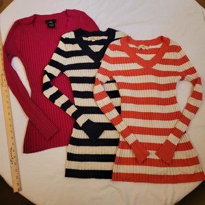 3 Long Sleeve Sweaters